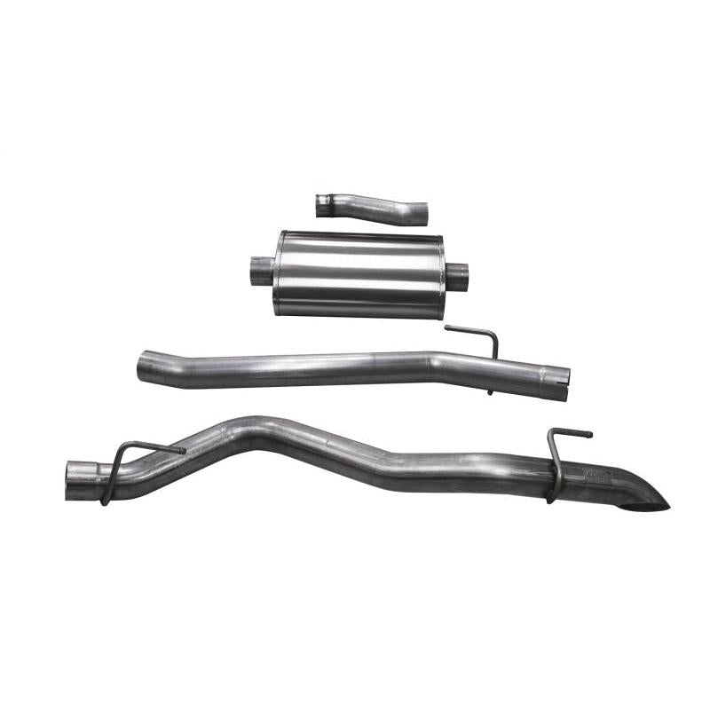 Corsa 2020-2024 Jeep Gladiator JT 3.0in Cat-Back Single Side Exit w/ Turn Down Tip-SR1 Performance