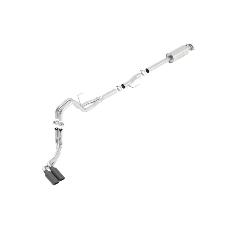 Borla 15-16 Ford F-150 3.5L EcoBoost Ext. Cab Std. Bed Black Chrome CB Exhaust ATAK Truck Side Exit-SR1 Performance