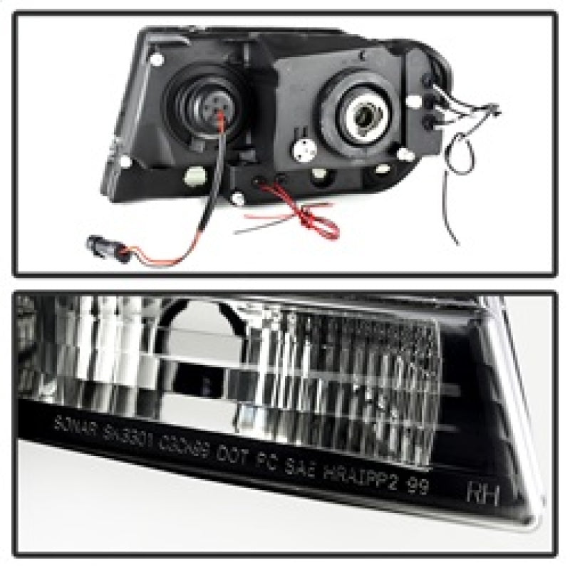 Spyder Jeep Grand Cherokee 99-04 Projector Headlights LED Halo LED Black Smoke PRO-YD-JGC99-HL-BSM-SR1 Performance