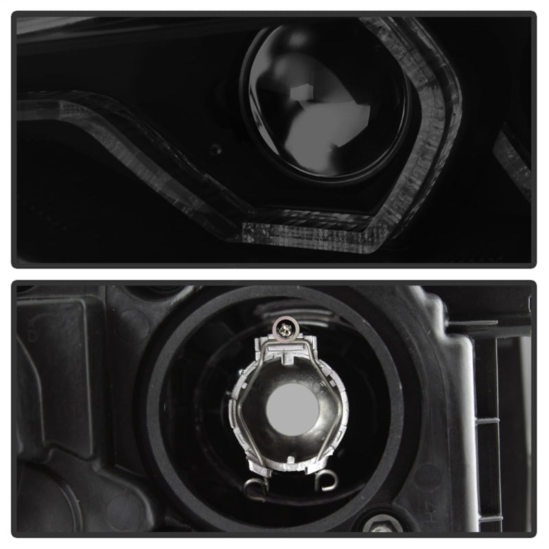 Spyder 12-14 BMW F30 3 Series 4DR Projector Headlights - LED DRL - Blk Smoke PRO-YD-BMWF3012-DRL-BSM-SR1 Performance