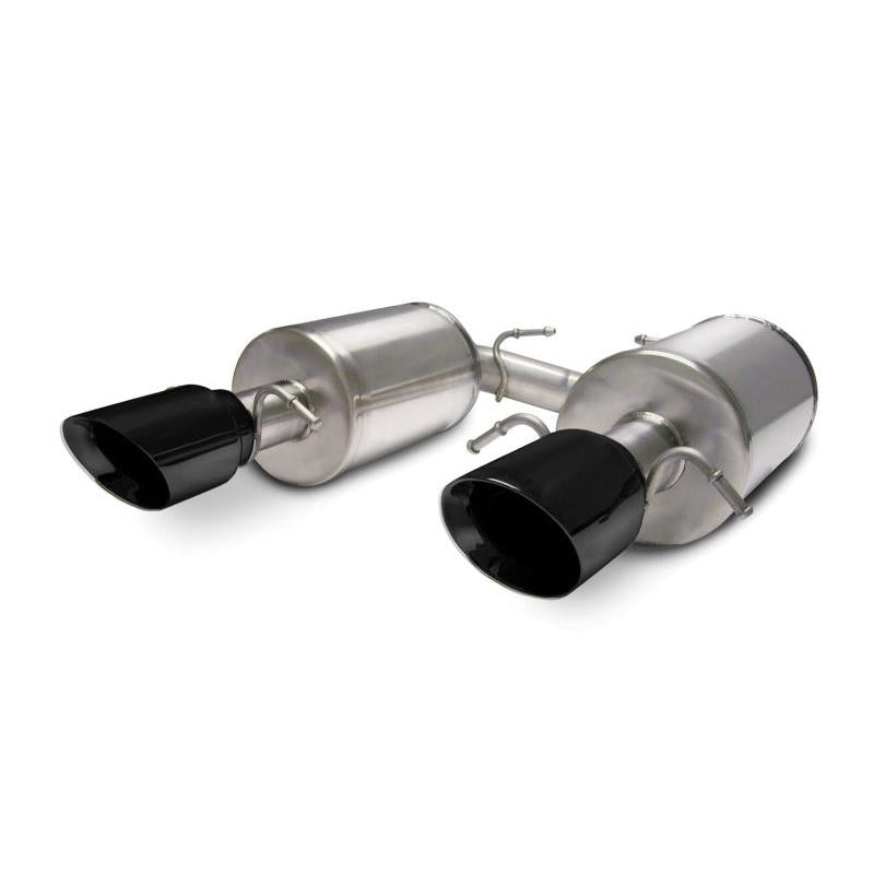 Corsa 2005-2007 Cadillac STS 4.6L 2.5in Axle-Back Dual Rear w Single 4in Black Pro-Series Tips-SR1 Performance