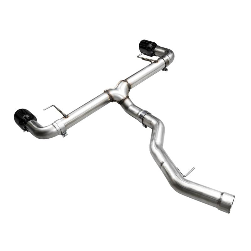 AWE 19-23 BMW 330i / 21-23 BMW 430i Base G2X Track Edition Axle Back Exhaust - Diamond Black-SR1 Performance