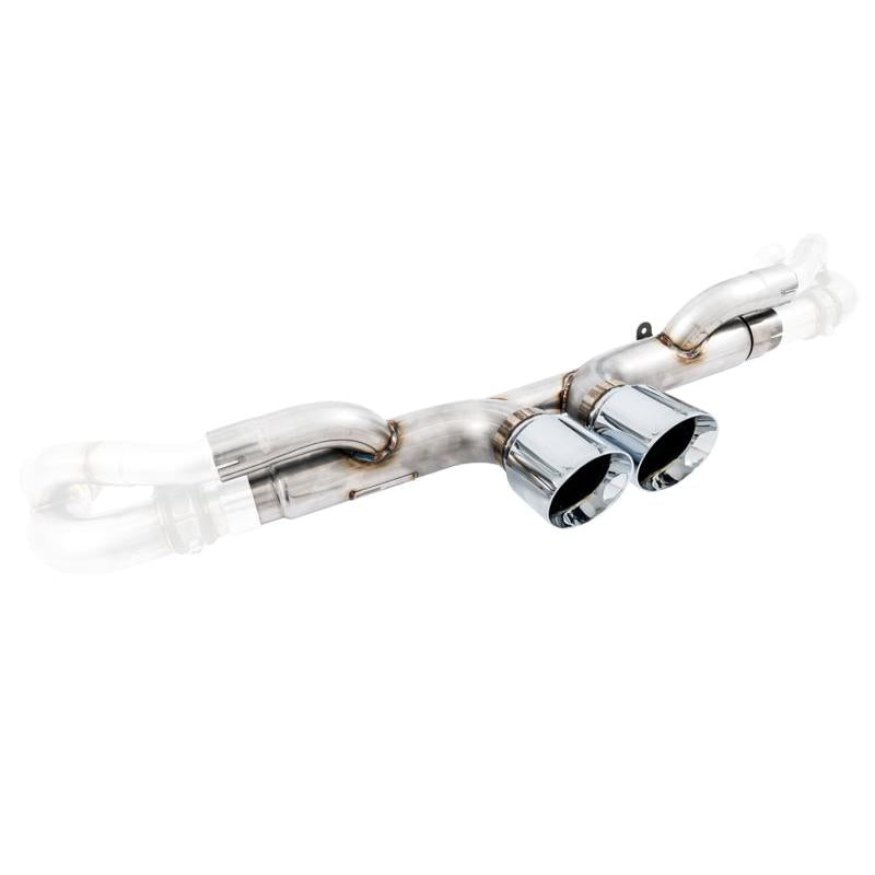 AWE Tuning Porsche 991 GT3 / RS Center Muffler Delete - Chrome Silver Tips-SR1 Performance
