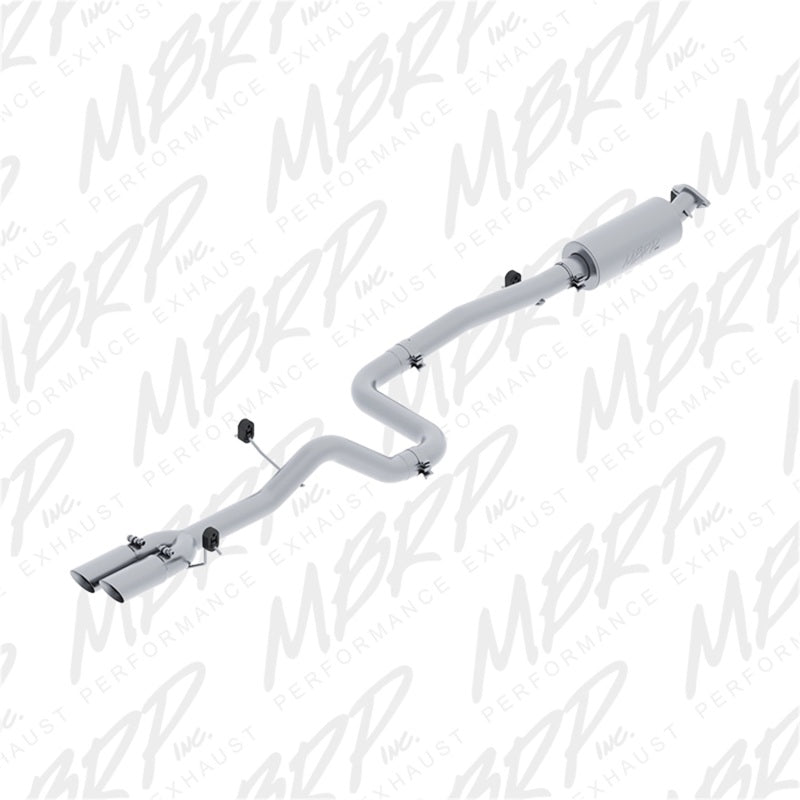 MBRP 14-19 Ford Fiesta ST 1.6L EcoBoost 3in Dual Outlet Alum Cat Back-SR1 Performance