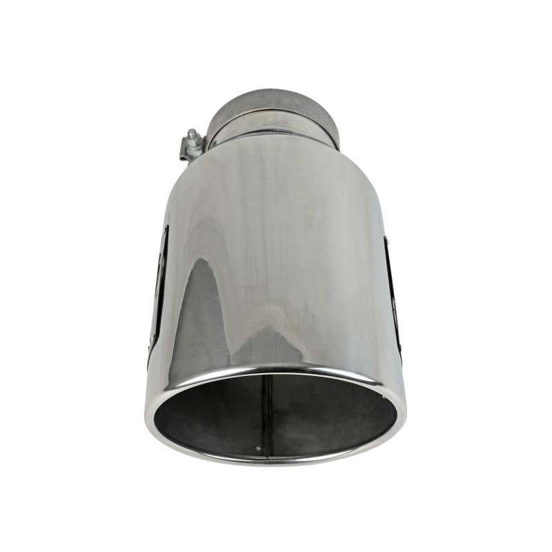 aFe Power Universal 5in Inlet 8in Outet MACH Force-XP Clamp-On Exhaust Tip - Polished-SR1 Performance