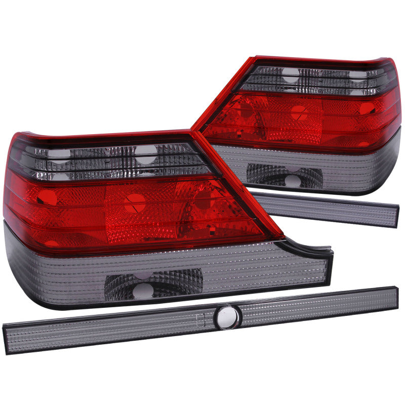 ANZO 1995-1999 Mercedes Benz S Class W140 Taillights Red/Smoke-SR1 Performance