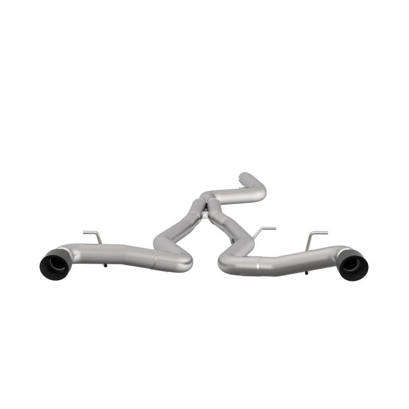 Kooks 2020 Toyota Supra 3.5in x 3in SS Muffler Delete Catback Exhaust w/Black Tips-SR1 Performance