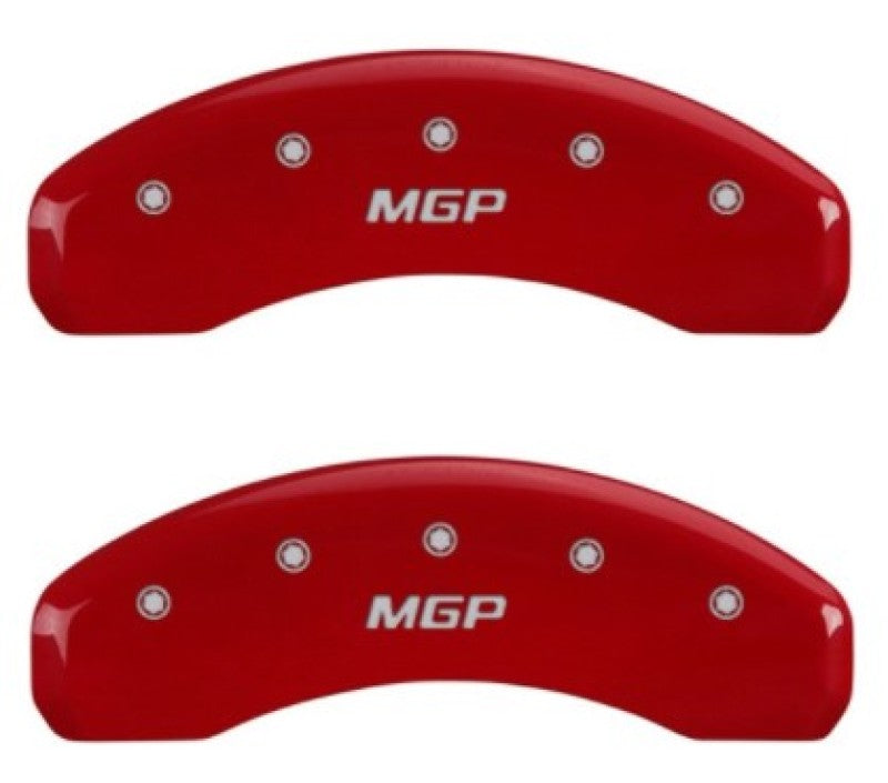 MGP Red Finish Caliper Covers for 2018-2019 Chevrolet Tahoe - Part #14254RMGPRD