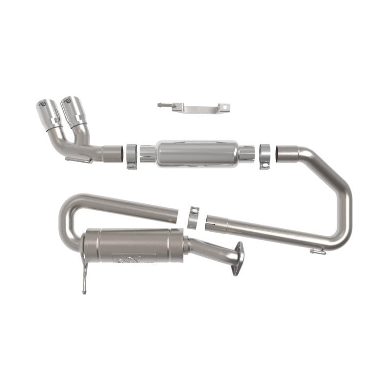 aFe 18-21 Suzuki Jimny Takeda 2-1/4in. 304 SS Cat-Back Exhaust w/ Polished Tip-SR1 Performance