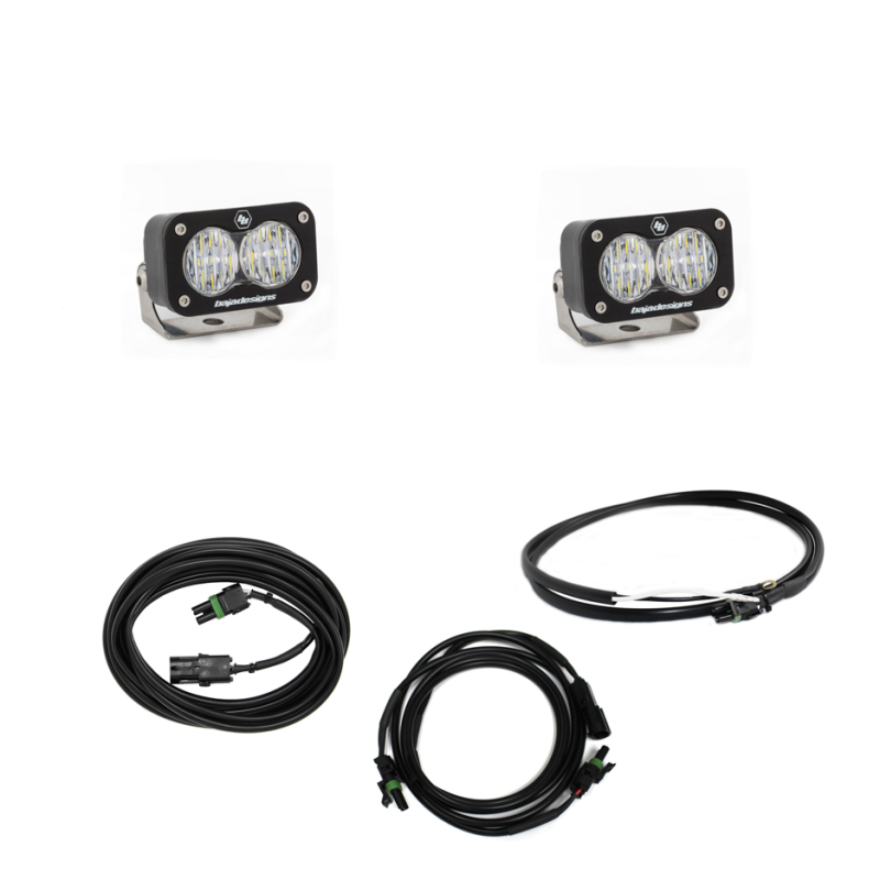 Baja Designs Jeep JL LED Light Kit Reverse Kit w/ Upfitter Dual S2 Sport w/C-SR1 Performance