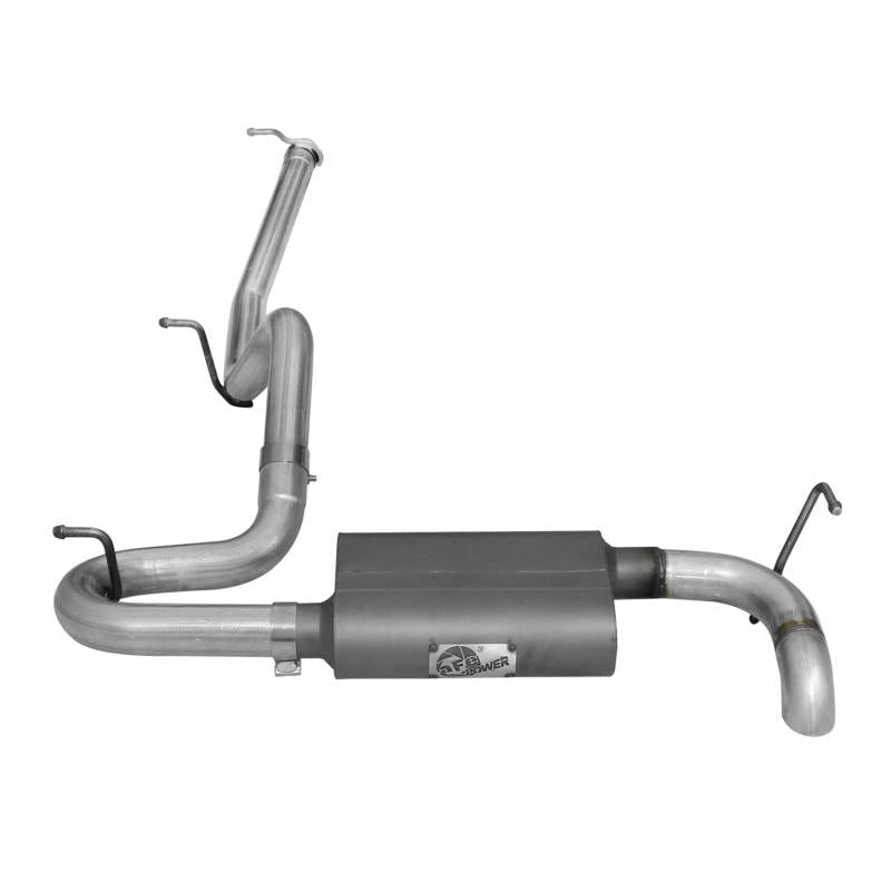 aFe Scorpion Exhaust System Cat Back 2.5in Aluminized Hi-Tuck 07-18 Jeep Wrangler JK V6 3.6/3.8L-SR1 Performance