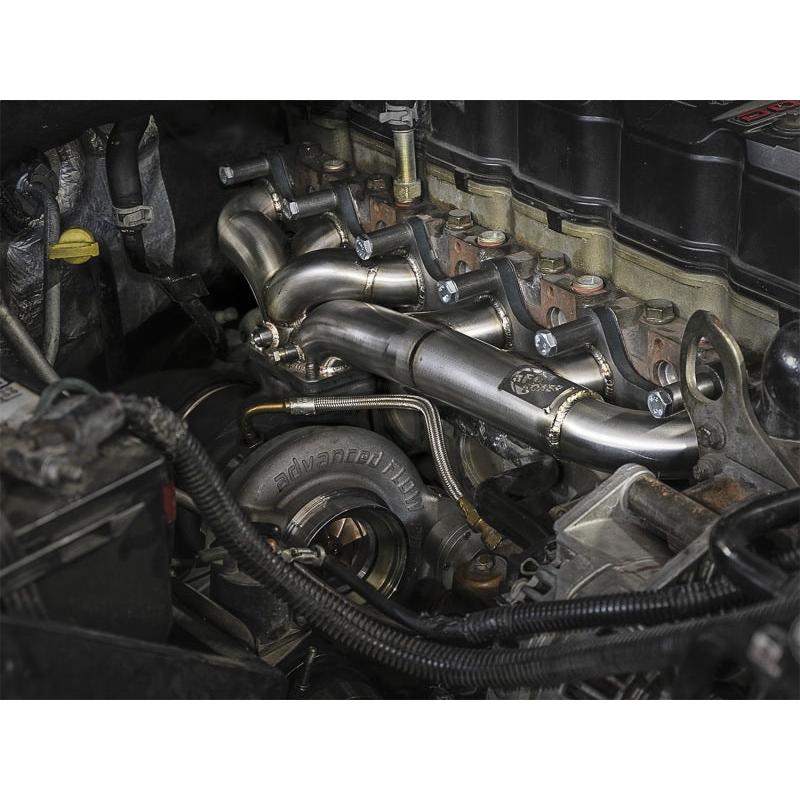 aFe Twisted Steel Header w/ Turbo Manifold 03-07 Dodge Diesel L6-5.9L-SR1 Performance