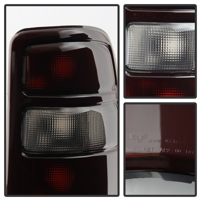 Xtune GMC Yukon 00-06 OEM Style Tail Lights w/ Black Rim Red Smoked ALT-JH-CSUB00-OE-RSM-SR1 Performance