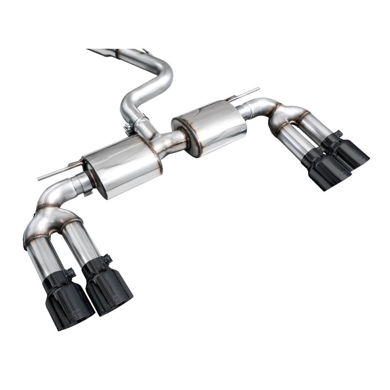 AWE 22-24 Audi 8Y S3 Touring Edition Exhaust - Diamond Black Tips-SR1 Performance