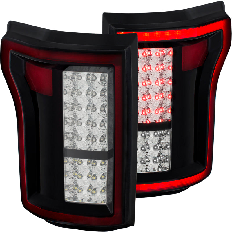 ANZO 2015-2016 Ford F-150 LED Taillights Red/Clear-SR1 Performance