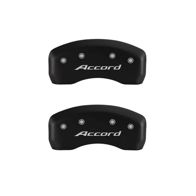 MGP 4 Caliper Covers Engraved Front Accord Engraved Rear Accord Red finish silver-SR1 Performance