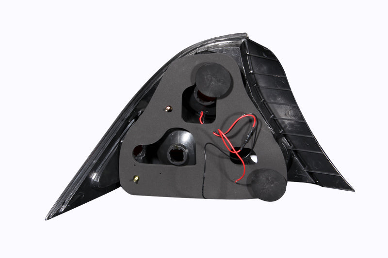 ANZO 2001-2003 Honda Civic Taillights Black w/ Halo-SR1 Performance