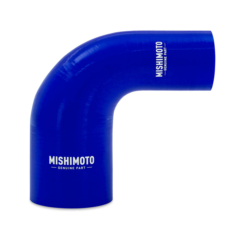 Mishimoto 90-Degree Silicone Reducer Coupler 2 Inch to 3 Inch – Blue