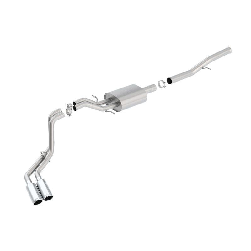 Borla 14 Silv/Sierra 1500 EC Std/CC Short 143.5in WB S-Type Dual Rolled Side Exit Cat-Back Exhaust-SR1 Performance