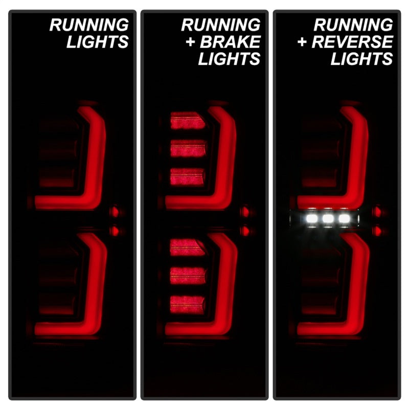 Spyder GMC Sierra 19-20 Incandescent Bulb Model Only LED Tail Lights-Black Smoke ALT-YD-GS19-LED-BSM-SR1 Performance