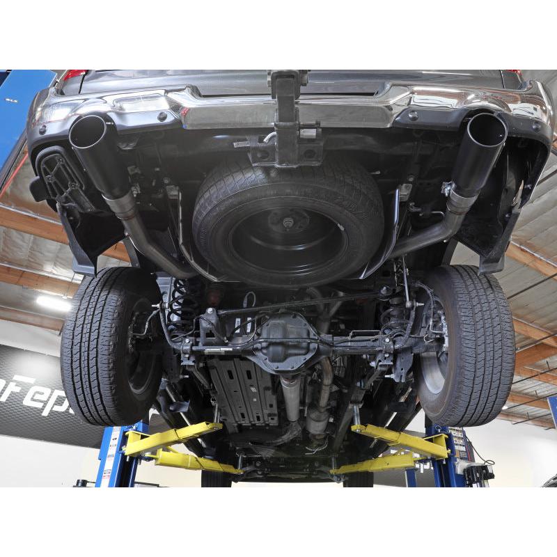aFe Large Bore-HD 3in 409SS DPF-Back Exhaust System w/ Polished Tip RAM 1500 20-21 V6-3.0-SR1 Performance
