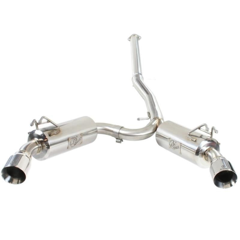 aFe Takeda Exhaust 304SS Dual Cat-Back w/ Polished Tips 08-13 Mitsubishi Lancer Evo X L4 2.0L Turbo-SR1 Performance
