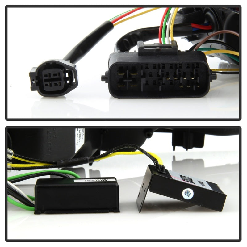 Spyder Lexus IS 250/350 2006-2010 Projector Headlights DRL Black Smoke PRO-YD-LIS06-DRL-BSM-SR1 Performance