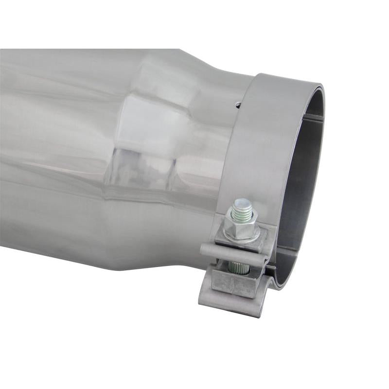 aFe Diesel Exhaust Tip Bolt On Polished 4in Inlex x 5in Outlet x 15in-SR1 Performance