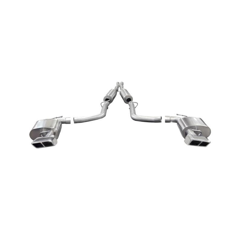 Corsa 2014-2014 Dodge Challenger SRT-8 6.4L V8 Auto Polished Xtreme Cat-Back Exhaust-SR1 Performance