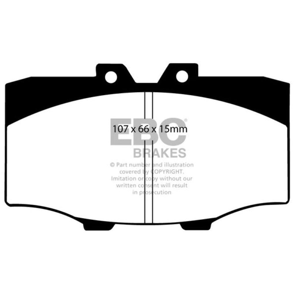 EBC Yellowstuff Front Brake Pads for Toyota Land Cruiser 1980-1988 – High-Performance Street and Track Use