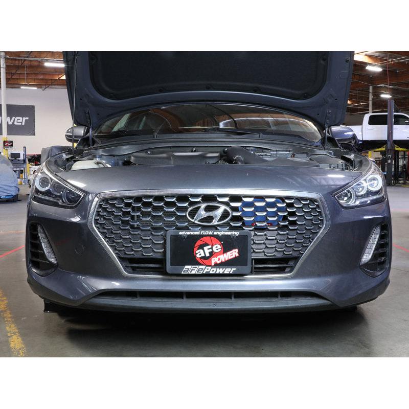 aFe 18-20 Hyundai Elantra GT L4-1.6L (t) Takeda Momentum Dynamic Air Scoop - Blue-SR1 Performance