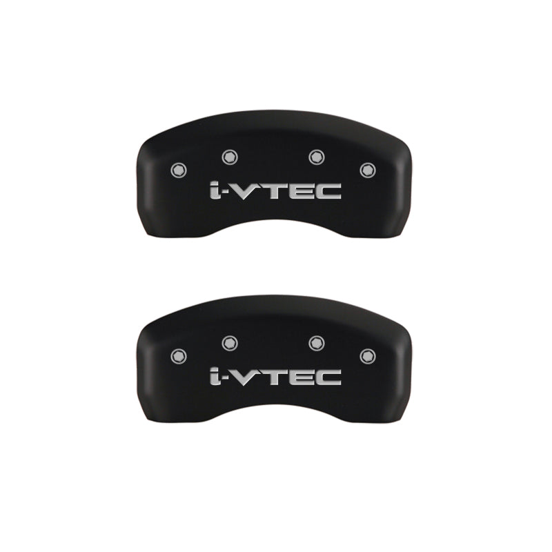 MGP 4 Caliper Covers Engraved Front & Rear i-Vtec Red finish silver-SR1 Performance