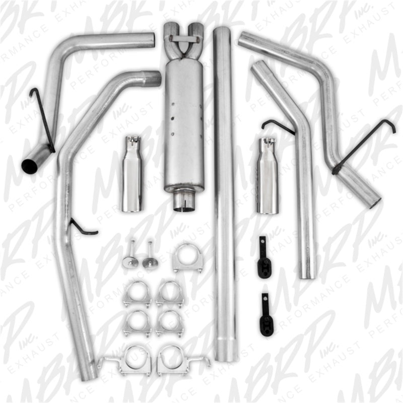MBRP 2006-2008 Dodge Ram Hemi 1500 5.7L SC/CC-SB Cat Back Dual Split Rear-SR1 Performance