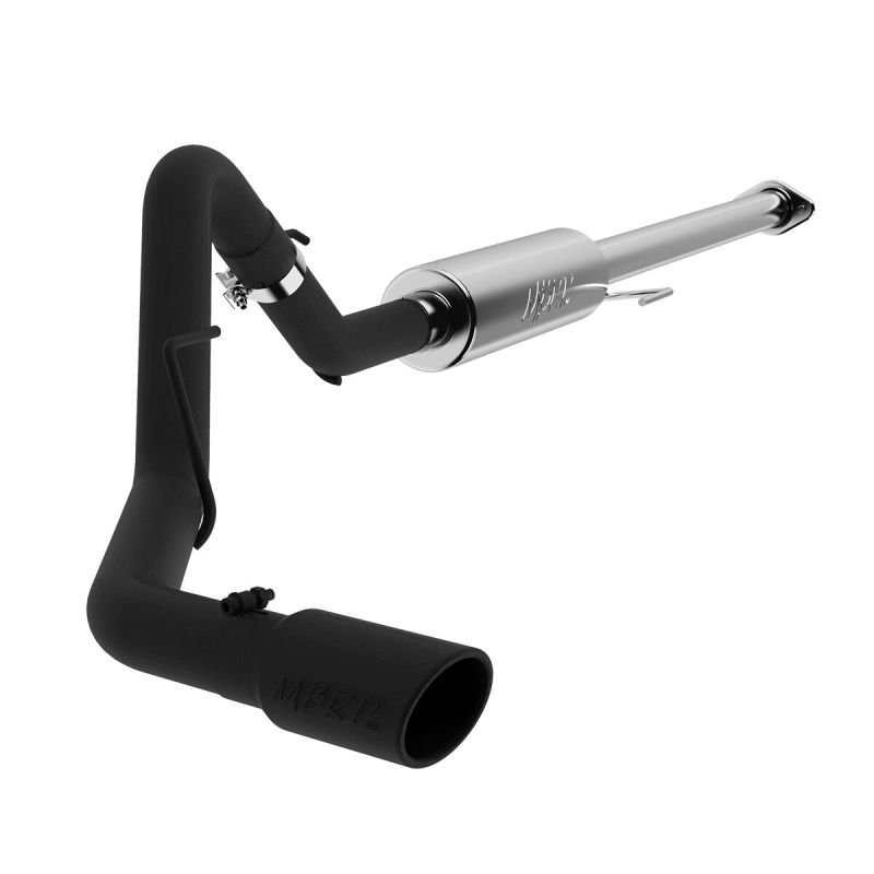 MBRP 2015 Ford F-150 2.7L / 3.5L EcoBoost 3in Cat Back Single Side Black Exhaust System-SR1 Performance