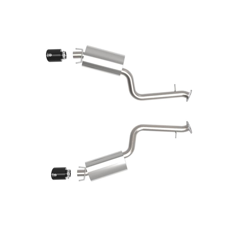 aFe Takeda 14-22 Lexus IS350 V6 2.5in. 304 Stainless Steel Axle-Back Exhaust System w/ Black Tip-SR1 Performance