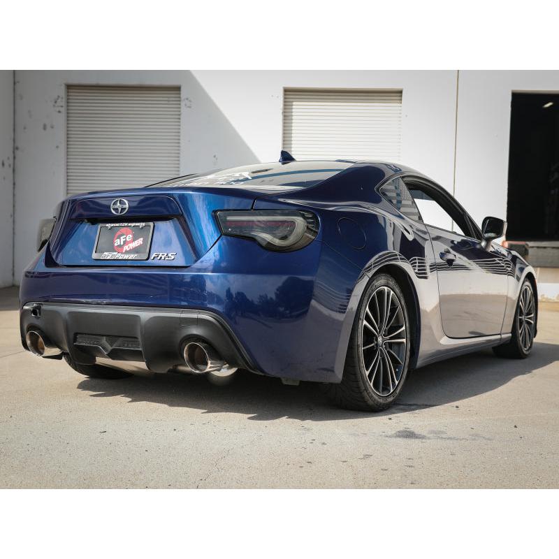 aFe Takeda 17-20 BRZ/FRS/86 2.5in 304 Stainless Steel Cat-Back Exhaust-SR1 Performance