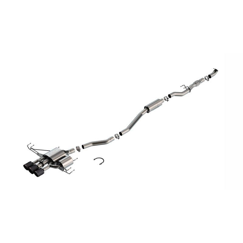 Borla 2024 Acura Integra Type S ATAK Cat Back Exhaust - Carbon Fiber & Black Anodized-SR1 Performance