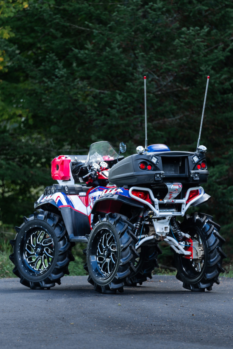 MBRP 2011+ Polaris Sportsman Touring 850 T304 Stainless Single Slip-On Performance Series-SR1 Performance