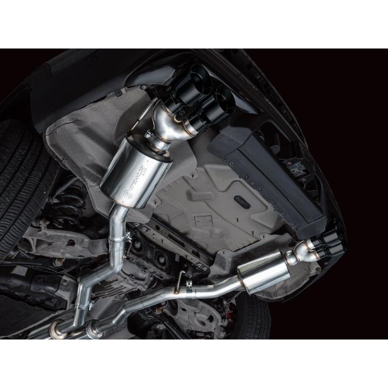 AWE Tuning 2020+ Ford Explorer ST Touring Edition Exhaust w/ Diamond Black Tips-SR1 Performance