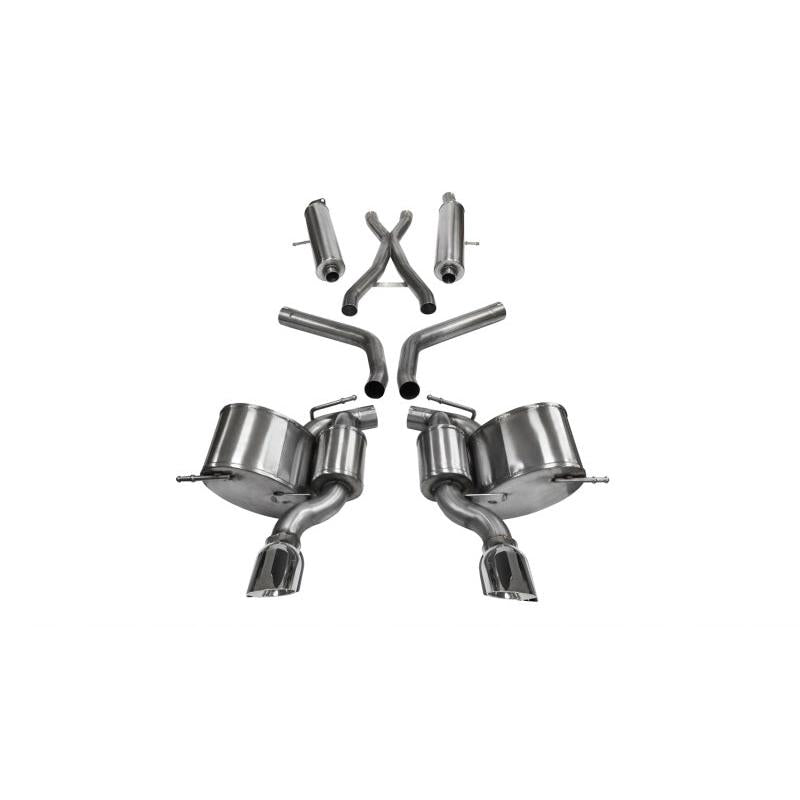 Corsa 2012-2013 Jeep Grand Cherokee 6.4L V8 Polished Sport Cat-Back Exhaust-SR1 Performance