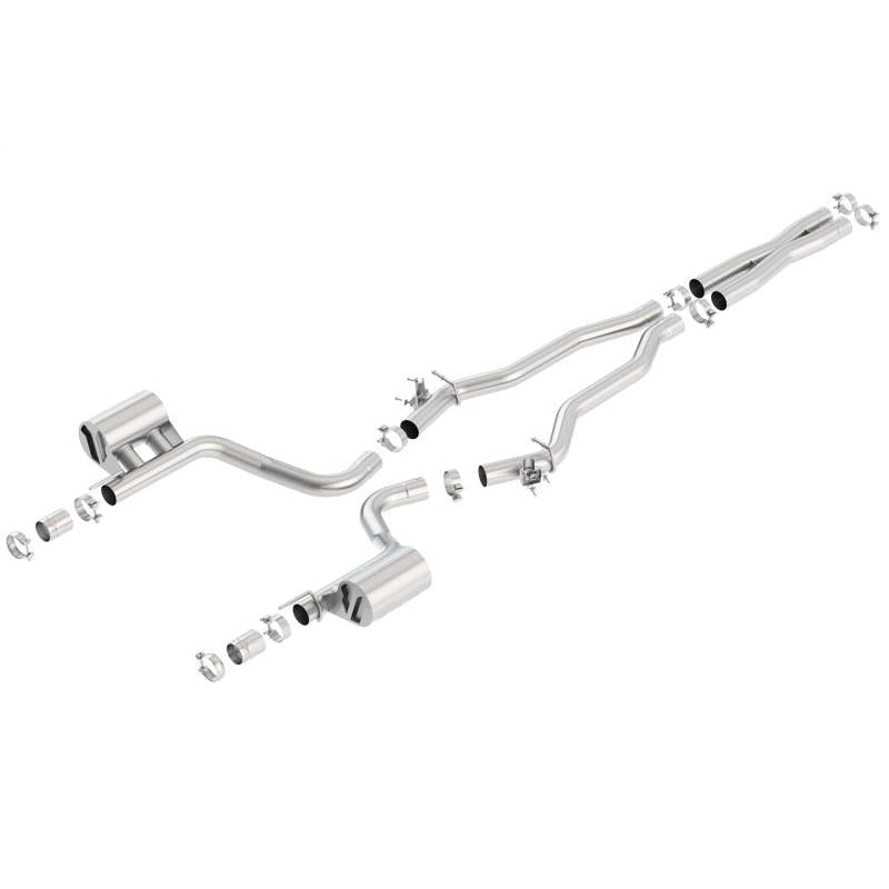 Borla 15-16 Dodge Challenger Hellcat 6.2L V8 ATAK w/ Valve Simulator CB Exhaust Factory Valance-SR1 Performance