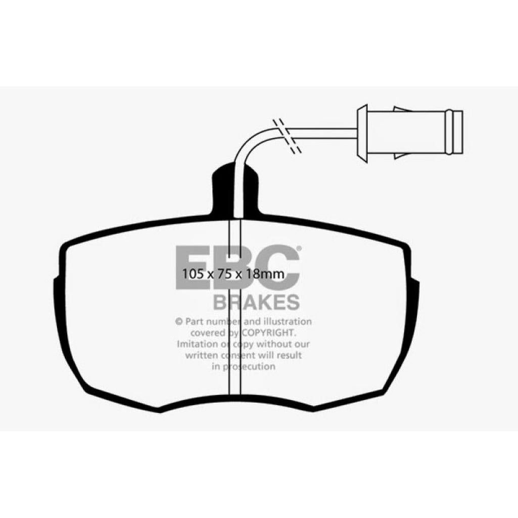 EBC 87-89 Land Rover Range Rover 3.5 Greenstuff Front Brake Pads