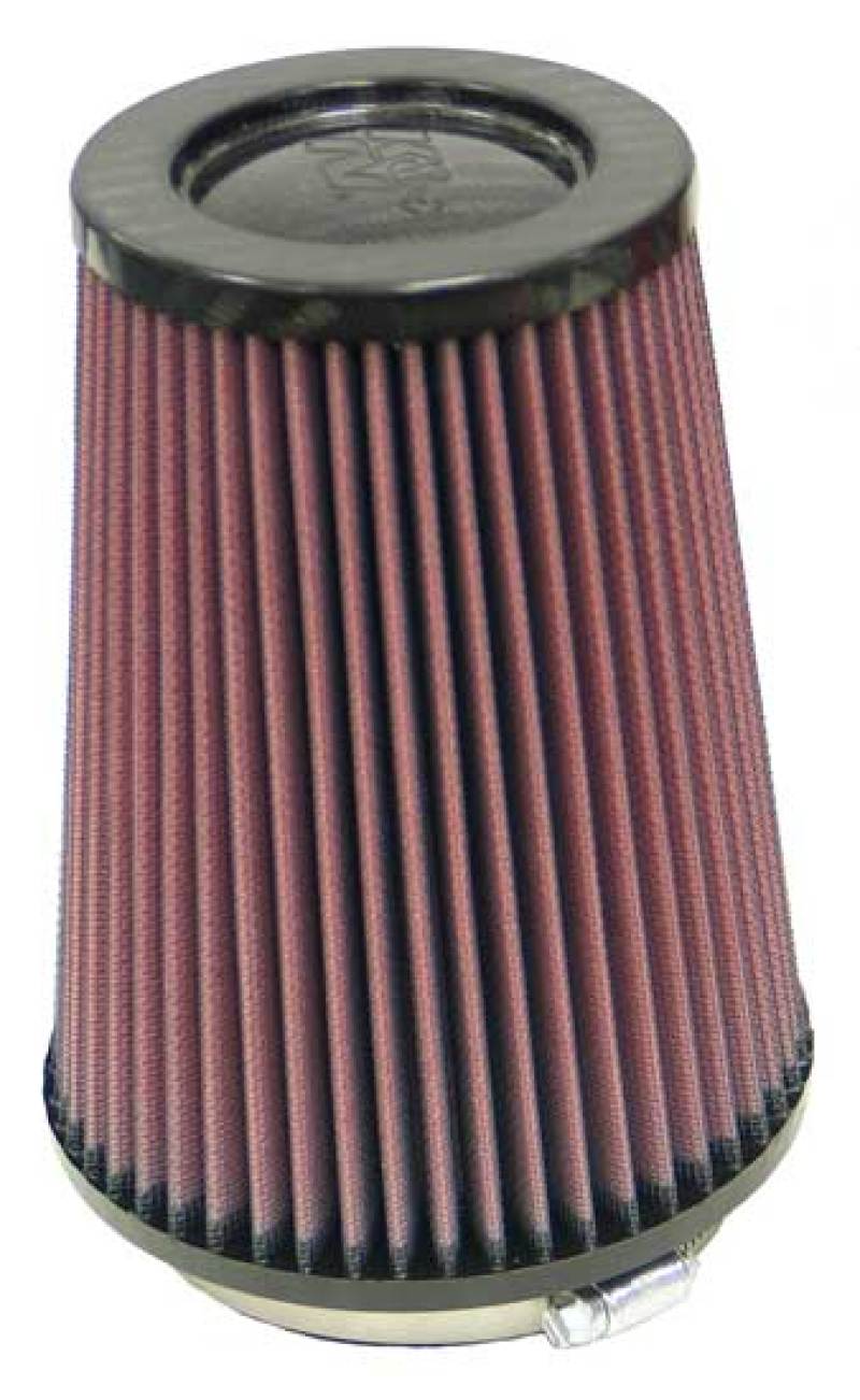 K&N Round Tapered Universal Air Filter 4 inch Flange 5 3/8 inch Base 4 inch Top 7 inch Height-SR1 Performance