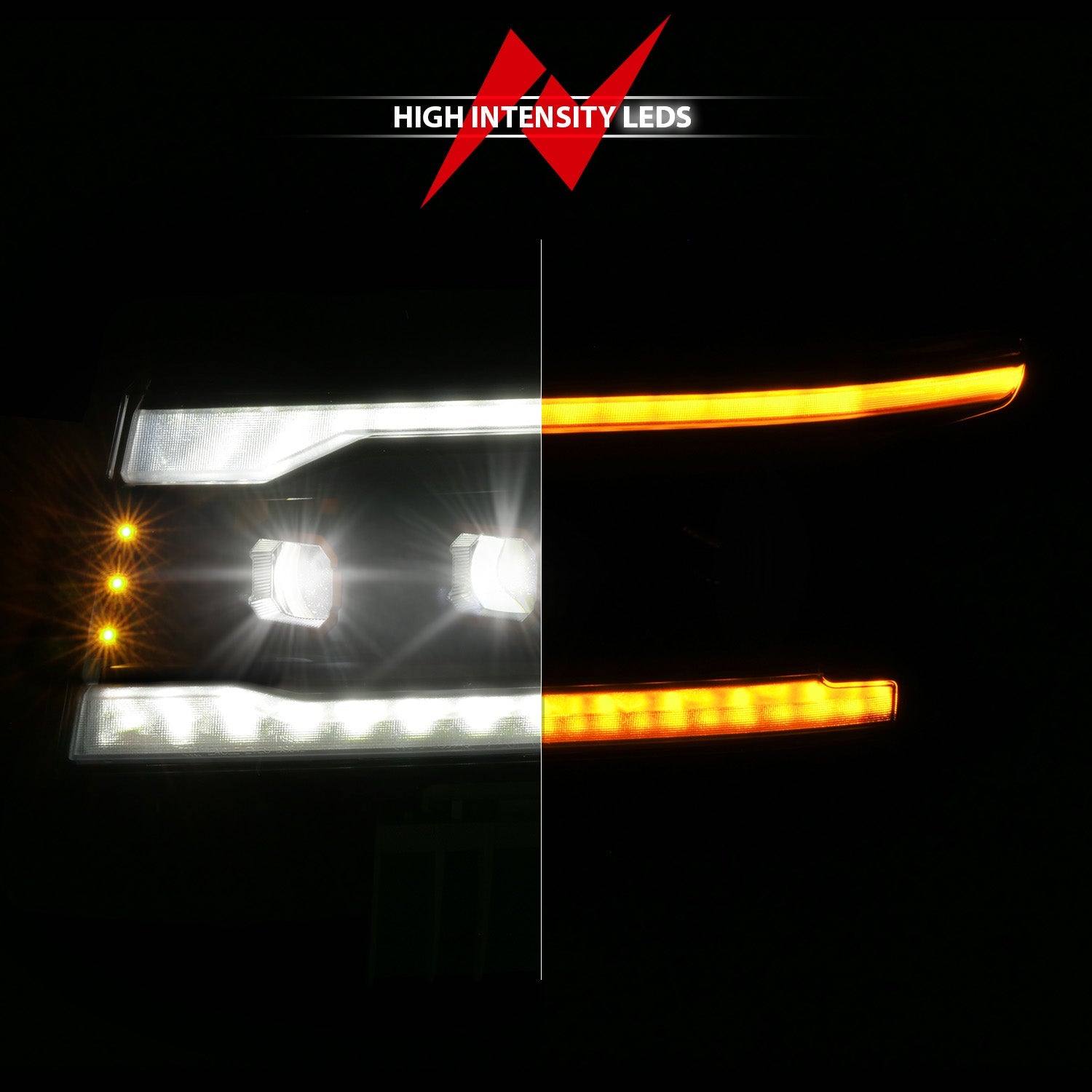 NISSAN FRONTIER 22-26 Z-SERIES FULL LED PROJECTOR HEADLIGHTS BLACK W/ DRL SWITCH & INITIATION