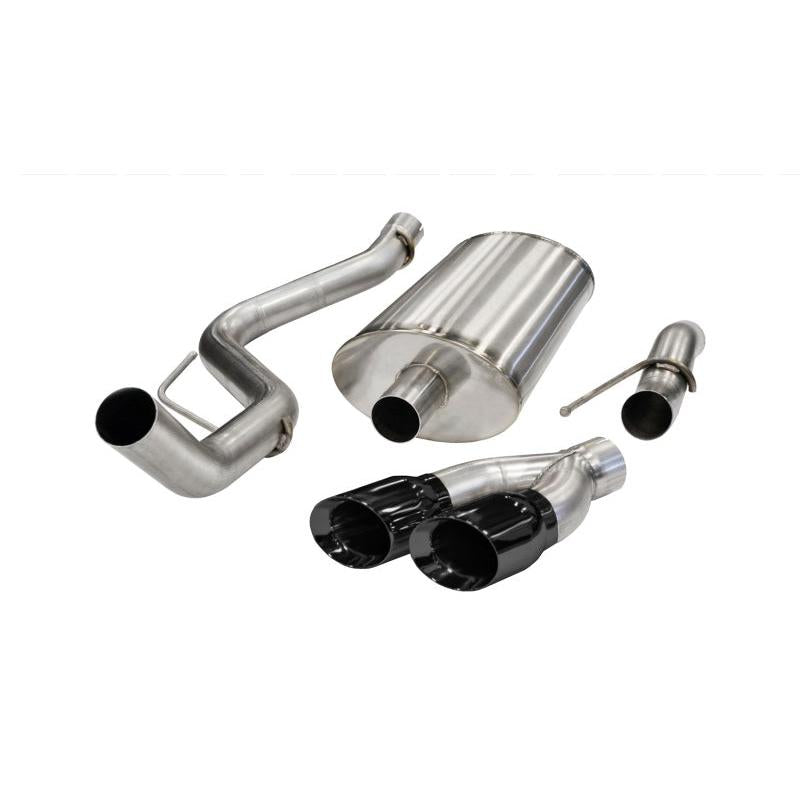 Corsa 2010-2010 Ford F-150 Raptor 5.4L V8 Black Sport Cat-Back Exhaust-SR1 Performance