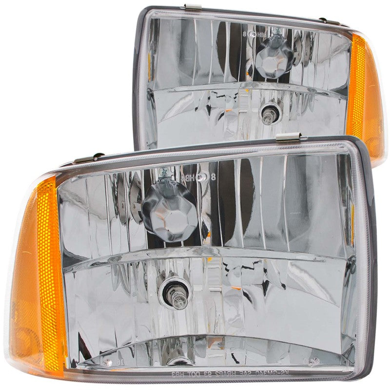 ANZO 1995-1997 Chevrolet Blazer Crystal Headlights Chrome 1pc-SR1 Performance