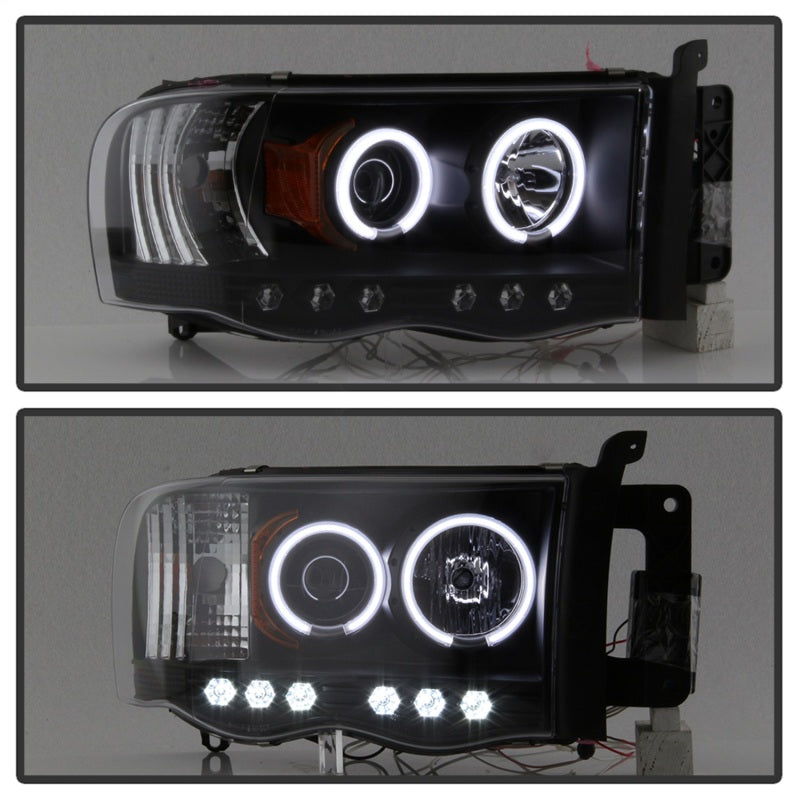 Spyder Dodge Ram 1500 02-05 03-05 Projector Headlights CCFL Halo LED Blk PRO-YD-DR02-CCFL-BK-SR1 Performance