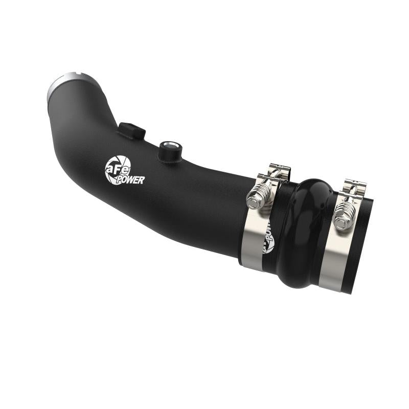 aFe 23-24 Ford F250/F350 Super Duty V8-6.7L BladeRunner 3 In. Aluminum Hot Charge Pipe- BLK-SR1 Performance