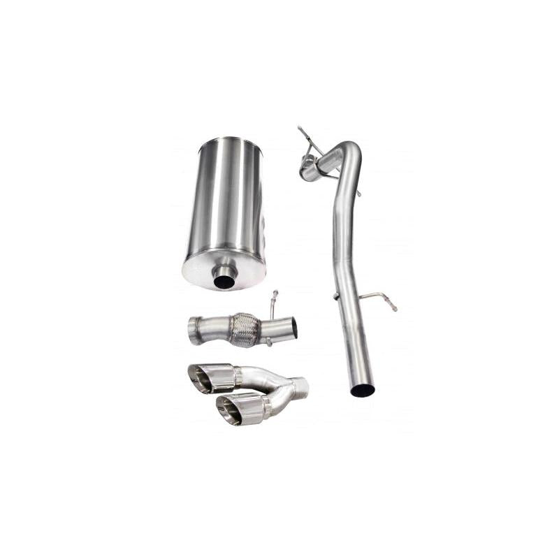 Corsa 2011-2014 Cadillac Escalade 6.2L V8 Polished Sport Cat-Back Exhaust-SR1 Performance