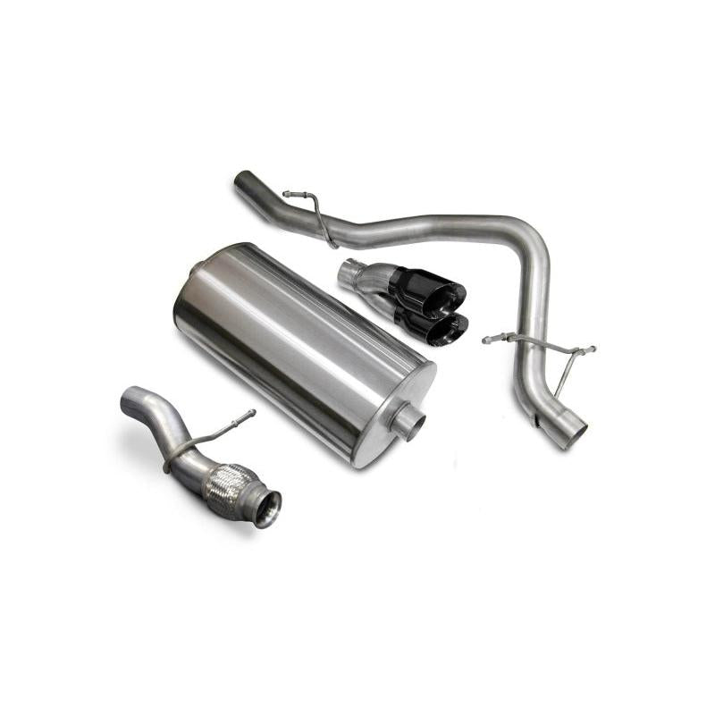 Corsa 2009-2014 Chevrolet Tahoe 5.3L V8 Black Sport Cat-Back Exhaust-SR1 Performance
